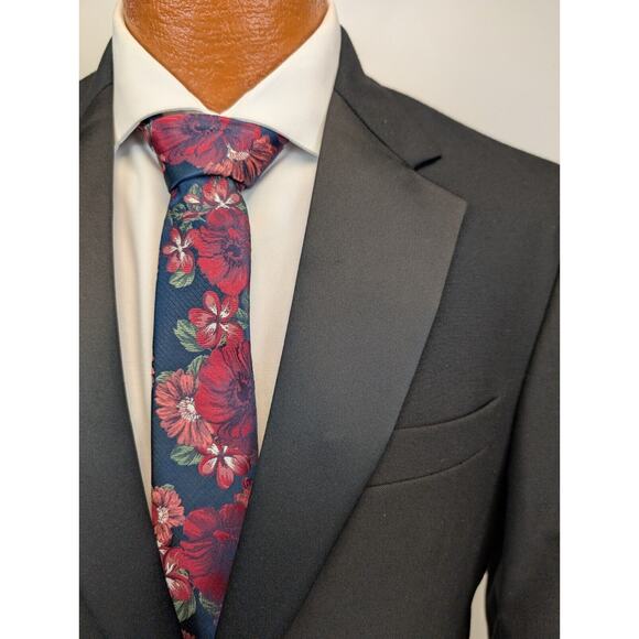 Jos A Bank Tuxedo Suit Men 36R Wedding Prom Mason Formal Pants 30x26 Wool 1 Btn - Picture 1 of 12
